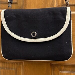 Keds Elegant Black and Cream Crossbody Bag